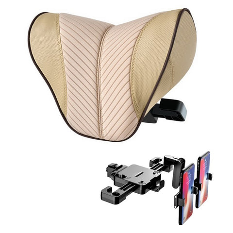 ZJ002 9D Automobile Seat Headrest Universal Adjustable Mechanical Headrest with Bracket