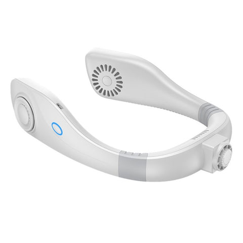 Aromatherapy Summer Air Cooling Neck Fan Leafless Hanging Neck Fan Bladeless Ventilator USB Rechargeable Neckband Fans Air Cooler