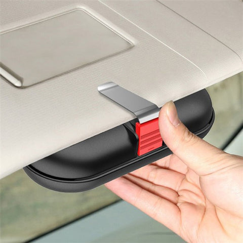 BEN.JACK Glasses Holders for Cars, Sunglasses Holder Clip for Sun Visor, Ticket Card Clip Eyeglasses Mount