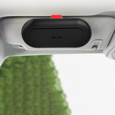BEN.JACK Glasses Holders for Cars, Sunglasses Holder Clip for Sun Visor, Ticket Card Clip Eyeglasses Mount