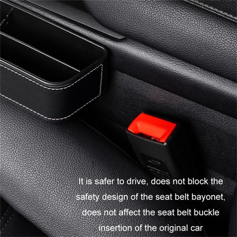 Driver Side Car Front Seat Seam Storage Box Phone Drink Can Holder Seat Gap Organizer