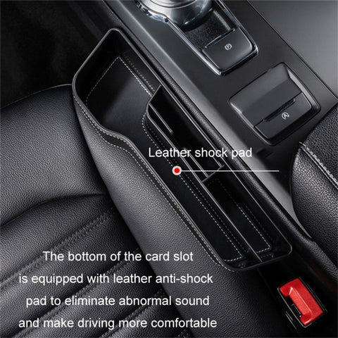 Driver Side Car Front Seat Seam Storage Box Phone Drink Can Holder Seat Gap Organizer