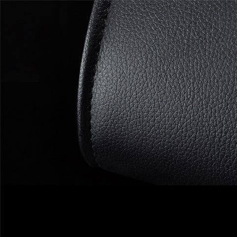 Magnetic Closure Garbage Bag Vehicle Rubbish Container PU Leather+PC Car Trash Bag with LED Light