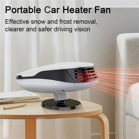 Cigarette Lighter 12V Car Heater 120W Fast Heating Warmer Defroster 360-Degree Adjustable Defogger