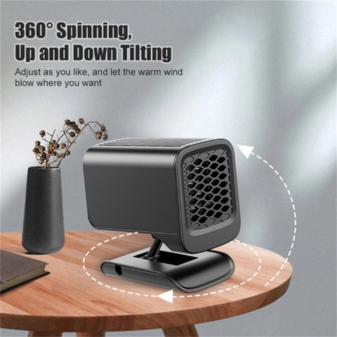 Electric Heater Fan 150W 12V Winter Heating Warmer Windshield Defroster Fog Removing