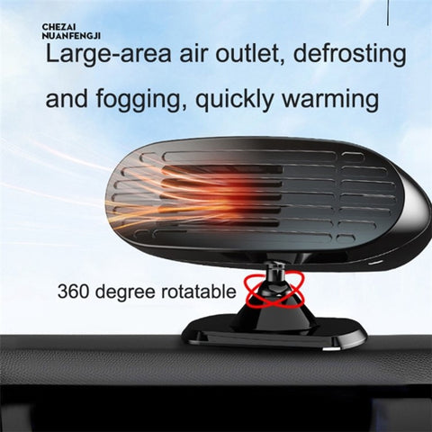 FL-002 12V Mini Car Windshield Heater Defrost Defog Device Winter Vehicle Interior Heating Fan