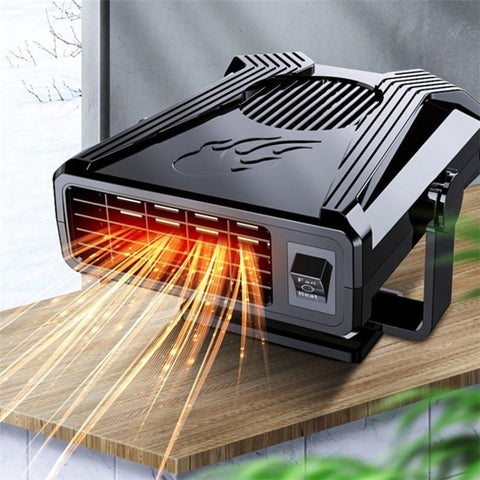 24V Mini Car Windshield Heater Defrosting Defogging ABS Heating Fan Vehicle Interior Heating Device