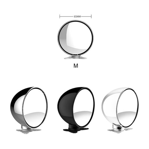 3R 044 65mm Car Blind Spot Mirror Safety Driving Wide Angle 360 Degree Adjustable Clear Rearview Mirror