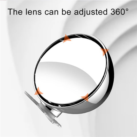 3R 044 65mm Car Blind Spot Mirror Safety Driving Wide Angle 360 Degree Adjustable Clear Rearview Mirror