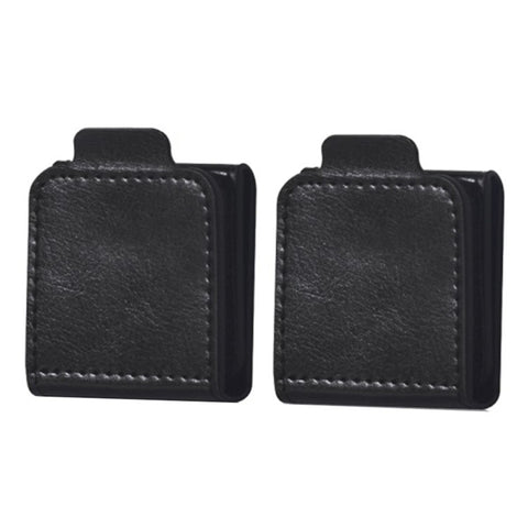 2Pcs Car Safety Seat Belt Adjuster Strap Clip PU Leather Kids Seat Belt Limiter