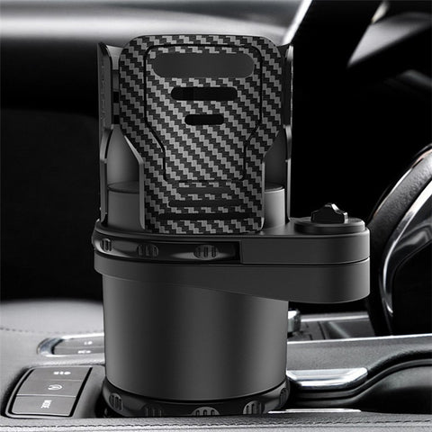 Multifunctional Car Water Cup Holder Car Seat Up Layer Stretchable Water Cup Drink Holder (Size: S)