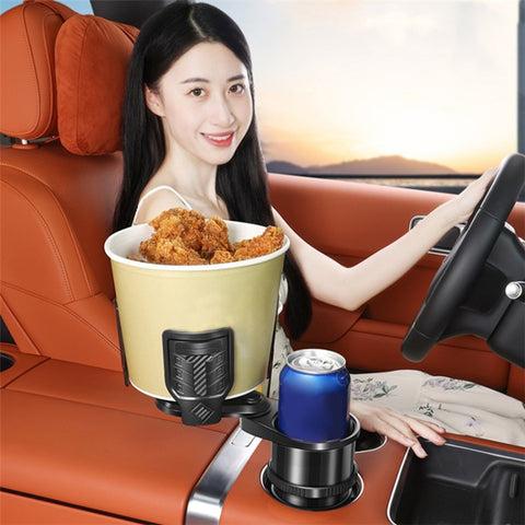 3-in-1 Multifunctional Car Water Cup Holder with Removable Ashtray Anti-Slip Adjustable Car Cup Drink Holder Expander Adapter