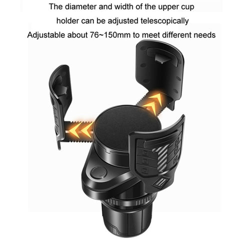 3-in-1 Multifunctional Car Water Cup Holder with Removable Ashtray Anti-Slip Adjustable Car Cup Drink Holder Expander Adapter
