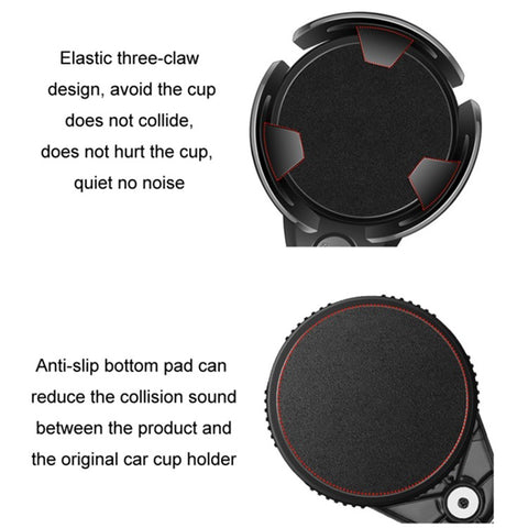 3-in-1 Multifunctional Car Water Cup Holder with Removable Ashtray Anti-Slip Adjustable Car Cup Drink Holder Expander Adapter