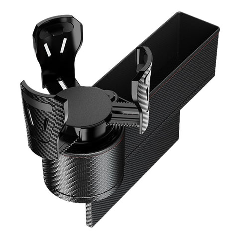 Car Seat Gap Filler Cup Holder ABS+PU Leather Auto Crevice Storage Organizer Box, Driver Side