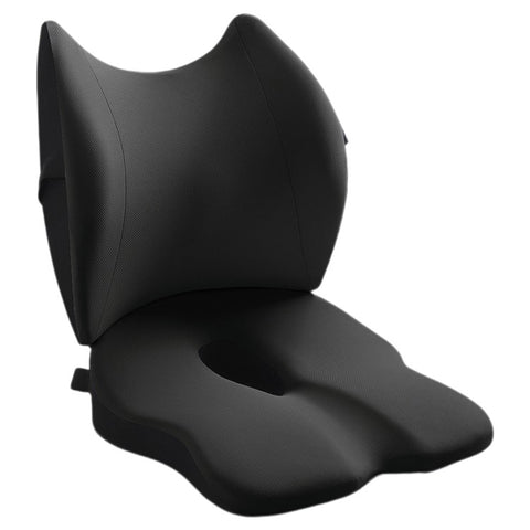 LOVERCAR Ergonomics Car Seat Cushion Memory Foam Slow Rebound Chair Cushion with Backrest