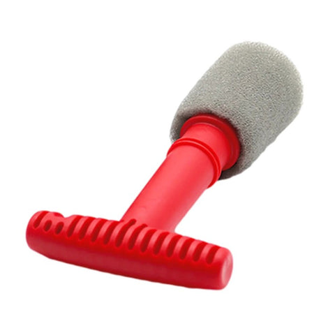 ND-09 Car Wheel Fitting Lug Nut Cleaning Brush with 3 Replaceable Sponge Heads