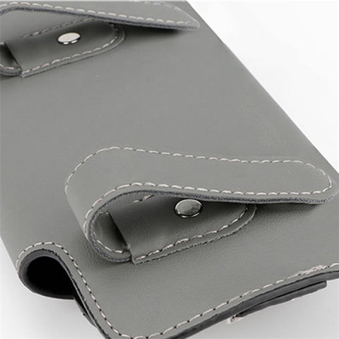 Nappa Texture PU Leather Car Glasses Storage Case Sun Visor Clip Sunglasses Holder