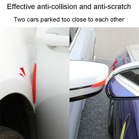 SHAN SHI 7755# 6Pcs Car Door Rearview Mirror Anti-collision Silicone Strips