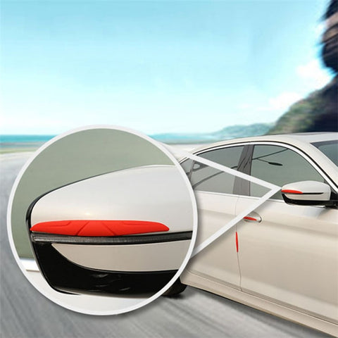SHAN SHI 7755# 6Pcs Car Door Rearview Mirror Anti-collision Silicone Strips