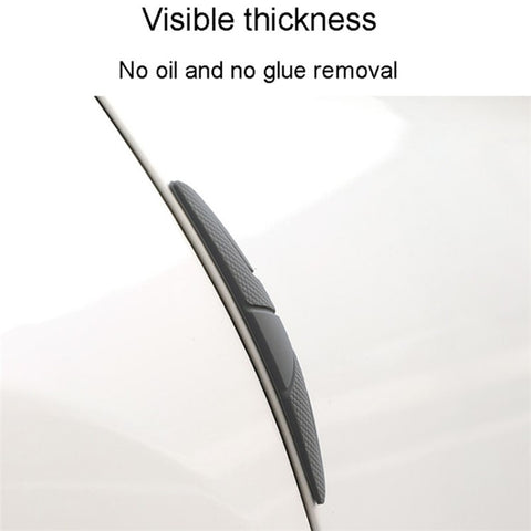 SHAN SHI 7755# 6Pcs Car Door Rearview Mirror Anti-collision Silicone Strips