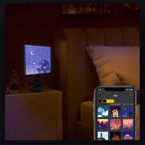 HCZ-01 Car LED Image Display Screen Bluetooth-compatible App Control Car Rear Window Message Board