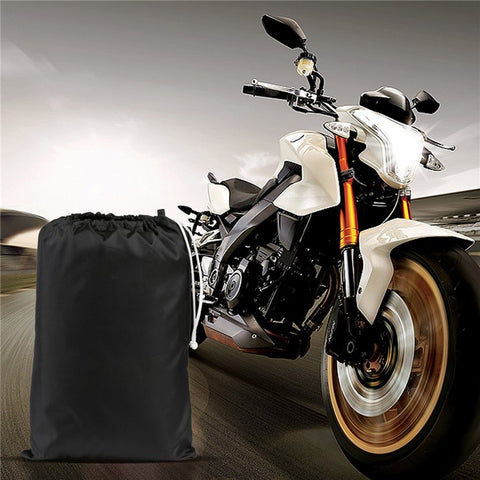 210D Oxford Cloth Waterproof Motorcycle Cover Outdoor Anti-UV Motorbike Cover, Size XL: 230x95x125cm