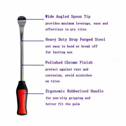 23Pcs / Set Tire Lever Tool Car Motorcycle Bike Wheel Rim Removal Repair Kit