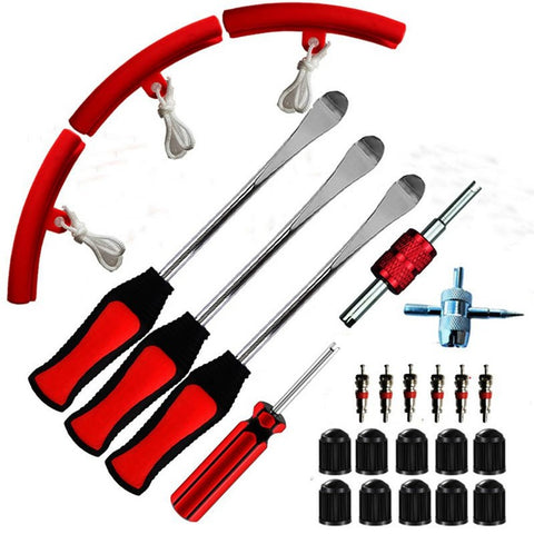 25Pcs / Set Tire Lever Tool Car Motorcycle Bike Wheel Rim Removal Repair Kit