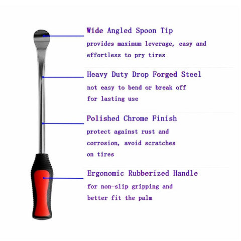 25Pcs / Set Tire Lever Tool Car Motorcycle Bike Wheel Rim Removal Repair Kit