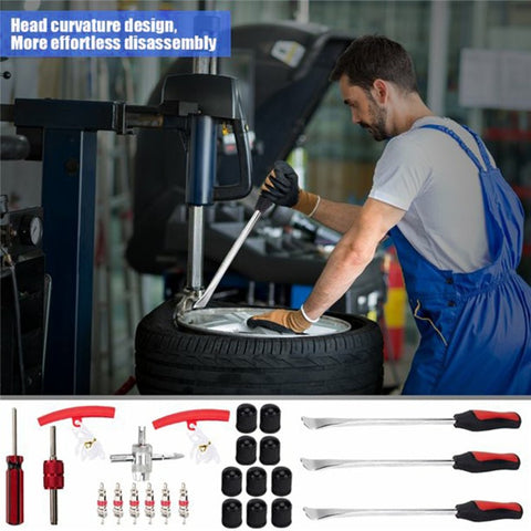 25Pcs / Set Tire Lever Tool Car Motorcycle Bike Wheel Rim Removal Repair Kit