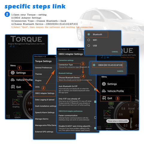 V06H4K elm327 Engine Fault Detector Diagnostic Tool Car Code Reader Bluetooth-compatible Connection Support OBD2 Protocol