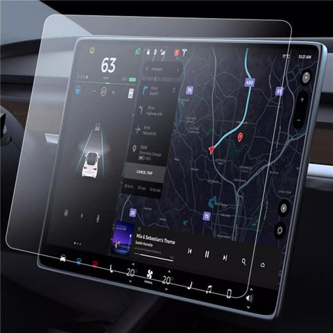 For Tesla Model 3 / Y Matte Car Display Navigation Screen Tempered Glass Protector Film