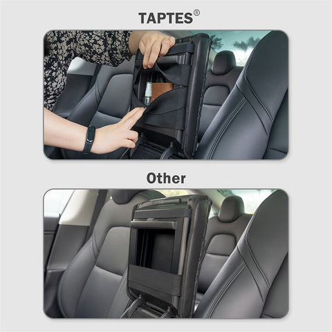 TS000658 For Model 3 / Y 2017-2022 PU Leather Car Armrest Cover Center Console Armrest Box Protector Lid Pad