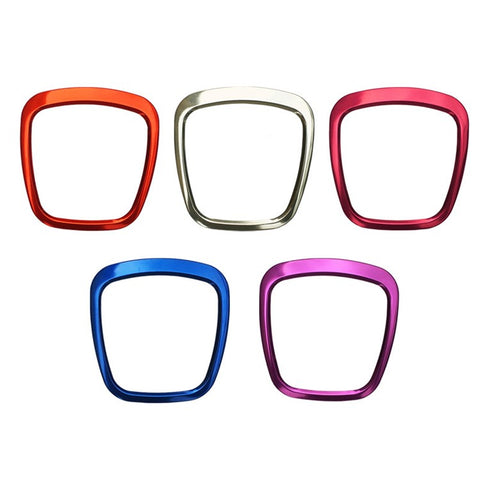 For A4L / A6L / A8L / Q5 / Q7 3D Metal Sticker Car Steering Wheel Decorative Sticker Cover Interior Modification Accessory, Square Type