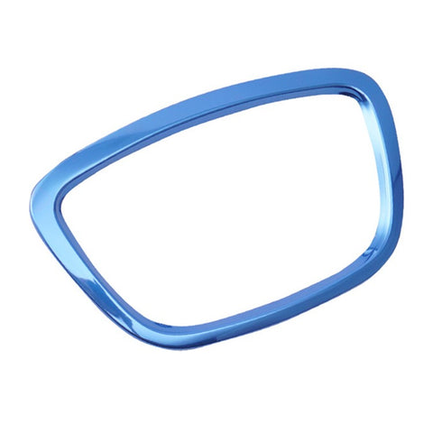 For A3 / A4L / A6L / Q3 / Q5 / Q7 / A8 Aluminum Alloy Sticker Car Steering Wheel Decal Interior Modification Decor, Oval Type