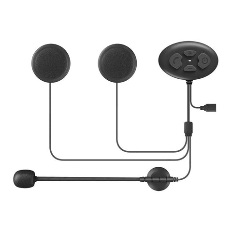 Wireless Bluetooth-compatible Helmet Intercom Headset Call + Music + FM Waterproof Headphone