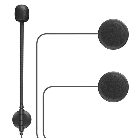Wireless Bluetooth-compatible Helmet Intercom Headset Call + Music + FM Waterproof Headphone