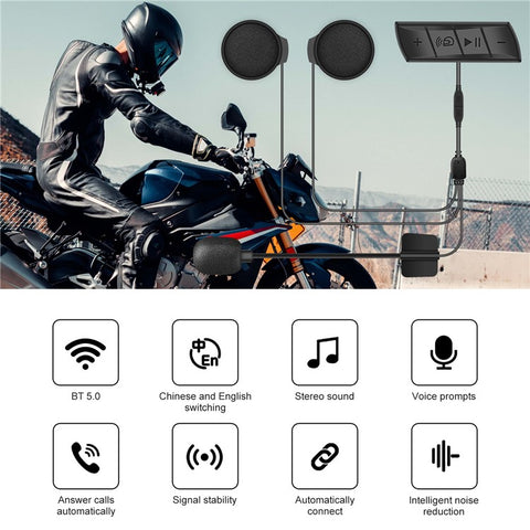 M7 Wireless Headphone Bluetooth-compatible 5.0 Helmet Headset Stereo Sound Waterproof Auto Answer Earphone with FM Radio