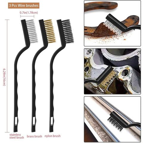 13pcs Car Detailing Cleaning Brushes Car Cleaning Tools Microfiber Towel Automobile Air Vents Wheel Wash Kit