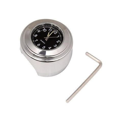 Universal Motorcycle Handlebar Quartz Clock Waterproof Shockproof Aluminum Alloy Motorbike Handlebar Watch