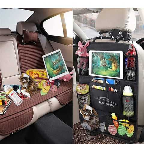 JINGDINGTAI TG-JJ004 Car Back Seat Hanging Storage Bag Oxford Cloth Phone Tablet Sundries Organizer