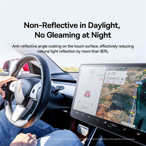 BASEUS For Tesla Model 3/Y 15inch 0.3mm Full-glass Crystal Anti-fingerprint Tempered Glass Film