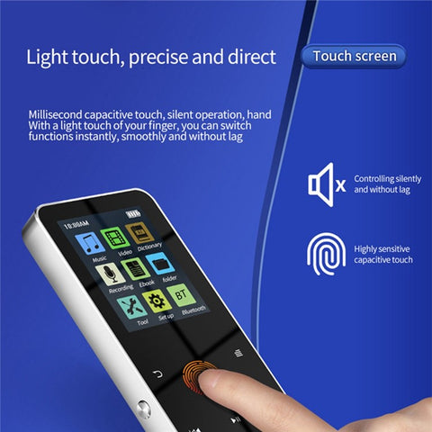 S308 16GB TF Card Touch Screen MP3 Sound Recorder Music Video MP4 Player with Dictionary (No Bluetooth-compatible Function)