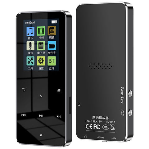 S308 4GB TF Card Touch Screen MP3 Sound Recorder Music Video MP4 Player with Dictionary + Bluetooth-compatible Function