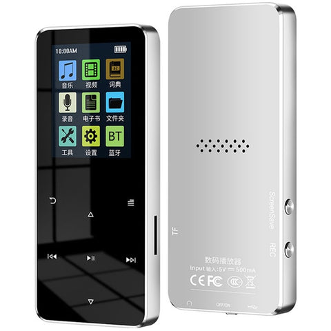 S308 128GB TF Card Touch Screen MP3 Sound Recorder Music Video MP4 Player with Dictionary + Bluetooth-compatible Function