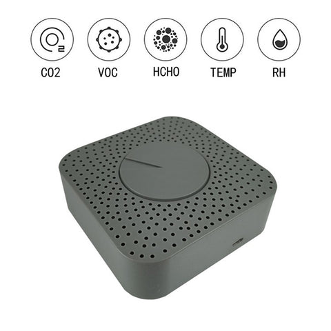 Zigbee Air Box Tuya Smart 5-in-1 Formaldehyde CO2 Temperature Humidity Tester Smart Home Air Monitor