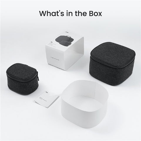 KIWI DESIGN QP05 Storage Case for Meta Quest 3 / 3S / 2 / Apple Vision Pro Headset Waterproof Carrying Bag with Pouch