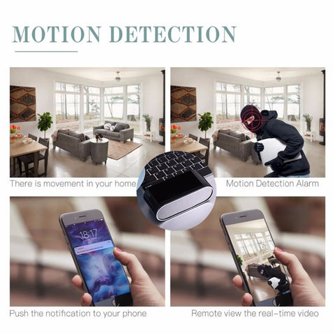 HD 1080P Clock Camera WiFi Mini Cam IR Night Vision Alarm Camcorder Video Recorder Motion Detection