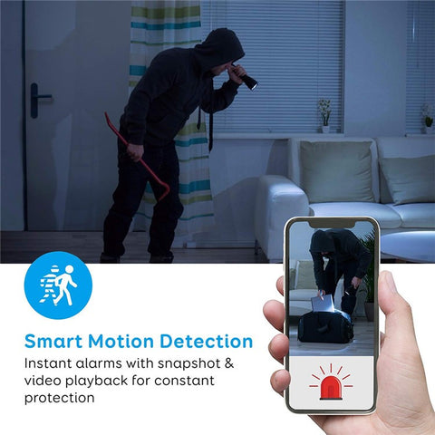 HD 1080P Clock Camera WiFi Mini Cam IR Night Vision Alarm Camcorder Video Recorder Motion Detection